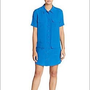 Equipment Dresses - Equipment 100% Silk Blue Shirtdress Equipment Dresses - Equipment 100% Silk Blue Shirtdress